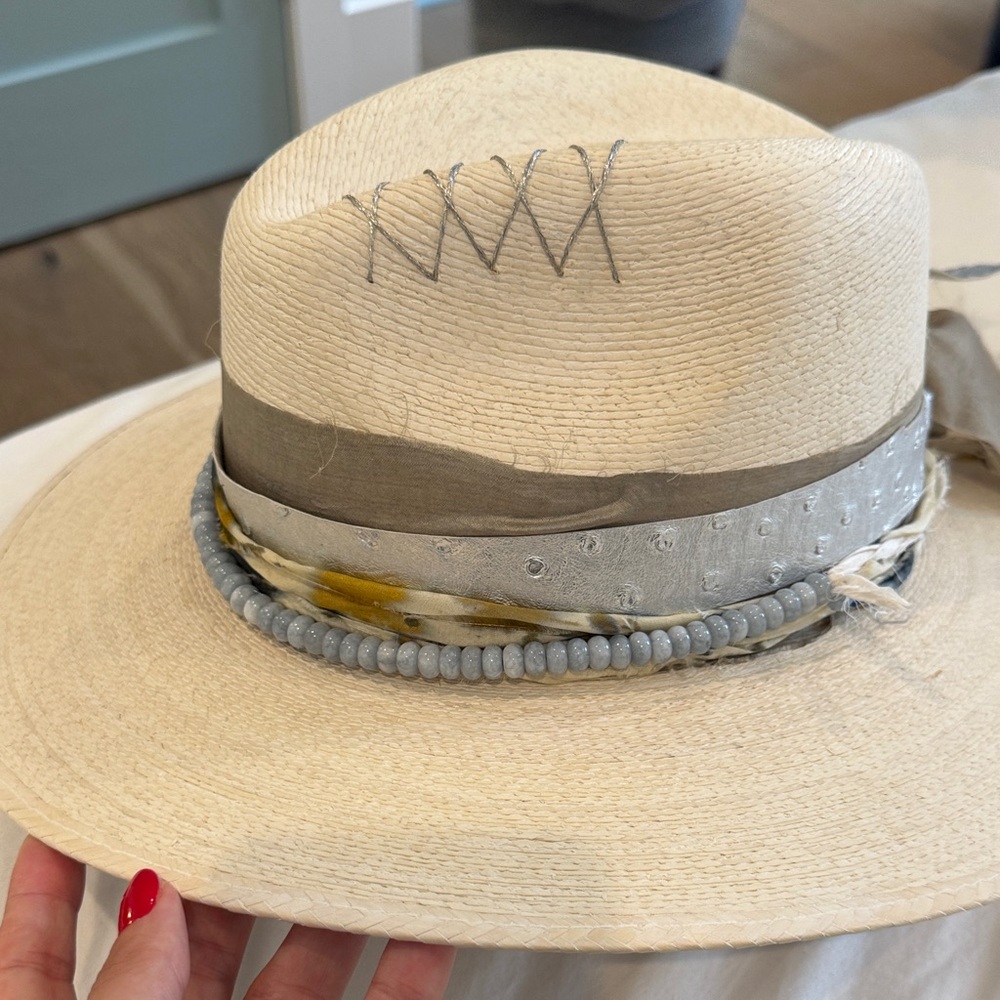 Stylish Cream and Gray Women's Hat